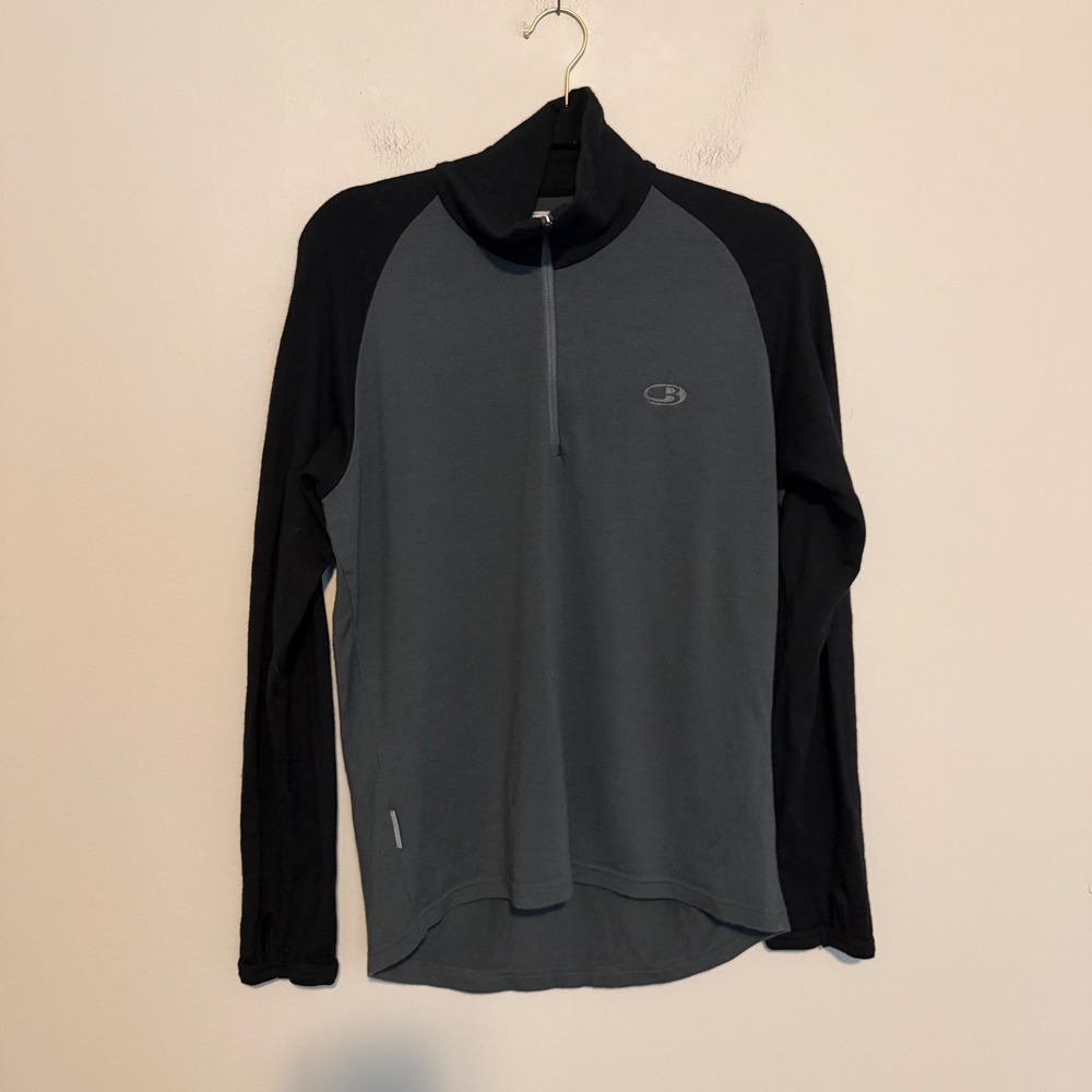 Icebreaker Bodyfit 260 quarter zip pullover M merino wool outdoor gorpcore